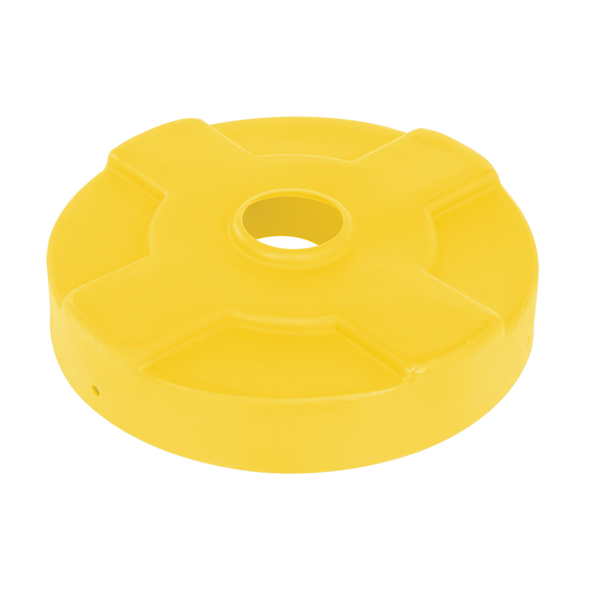 Vestil Low-Density Polyethylene Drum Recycling Lid 30 Gallon Yellow